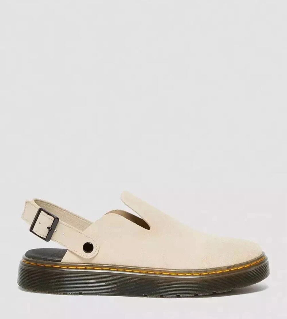 Dr. Martens Carlson Slingback Mules Warm Sand Suede Men’s 8 / Women’s 9